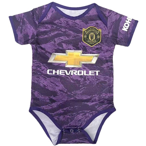 Camiseta Manchester United Replica Primera Ropa Portero Onesies Niño 2019/20 Purpura